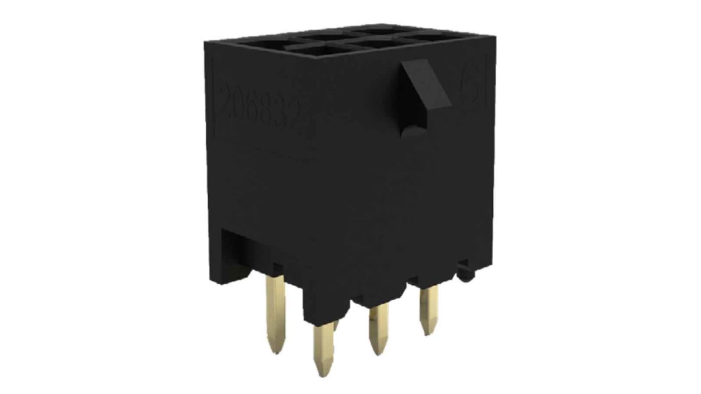 Conector macho para PCB Molex serie Micro-Fit+ de 20 vías, 2 filas, paso 3.0mm, Montaje en orificio pasante