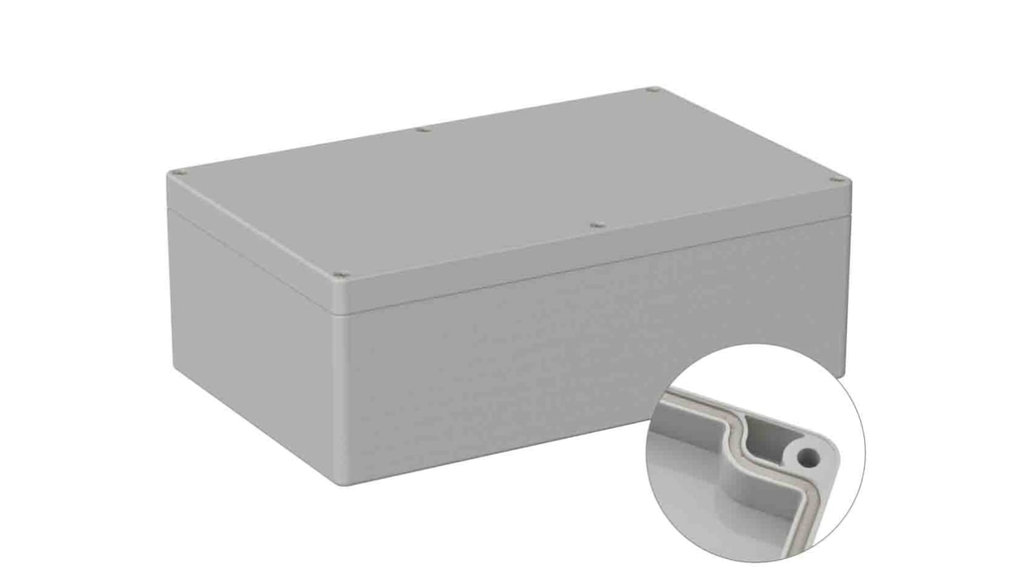 Caja de uso general RS PRO de ABS Gris, 160 x 250 x 90mm, IP66