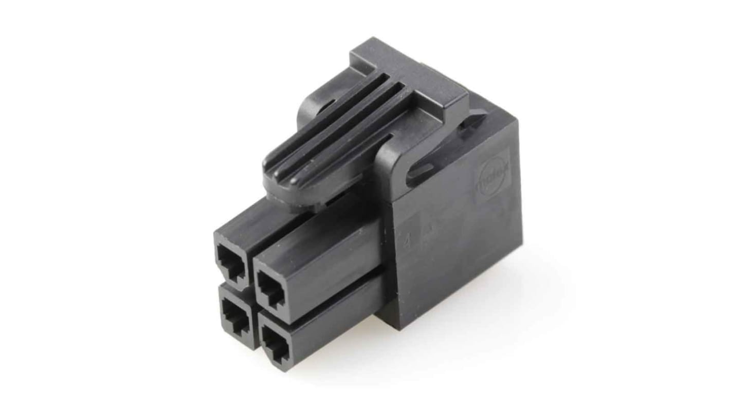 Molex 172708 Leiterplattensteckverbinder Gehäuse Stecker 4.2mm, 4-polig / 2-reihig Gerade