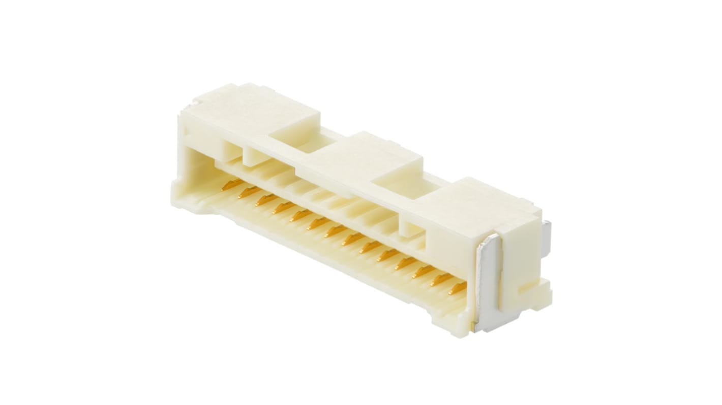 Molex 213225 Series Vertical Surface Mount PCB Connector, 2-Contact, 1-Row, 1.5mm Pitch, Solder Termination