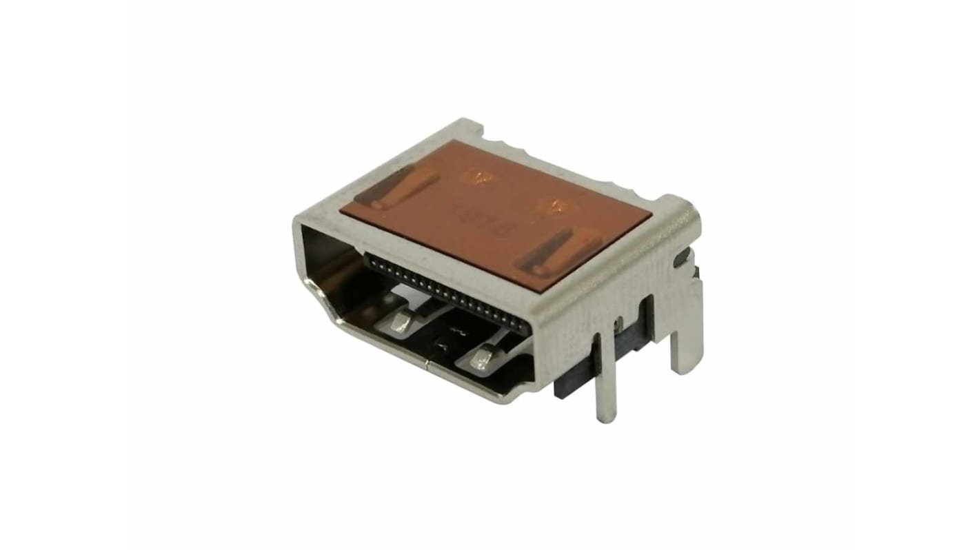 Molex Type A 19 Way Female Vertical HDMI Connector 40 V