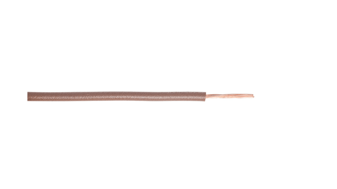 Fils de câblage RS PRO, 6 mm², Marron, 10 AWG, 100m, 450/750 V