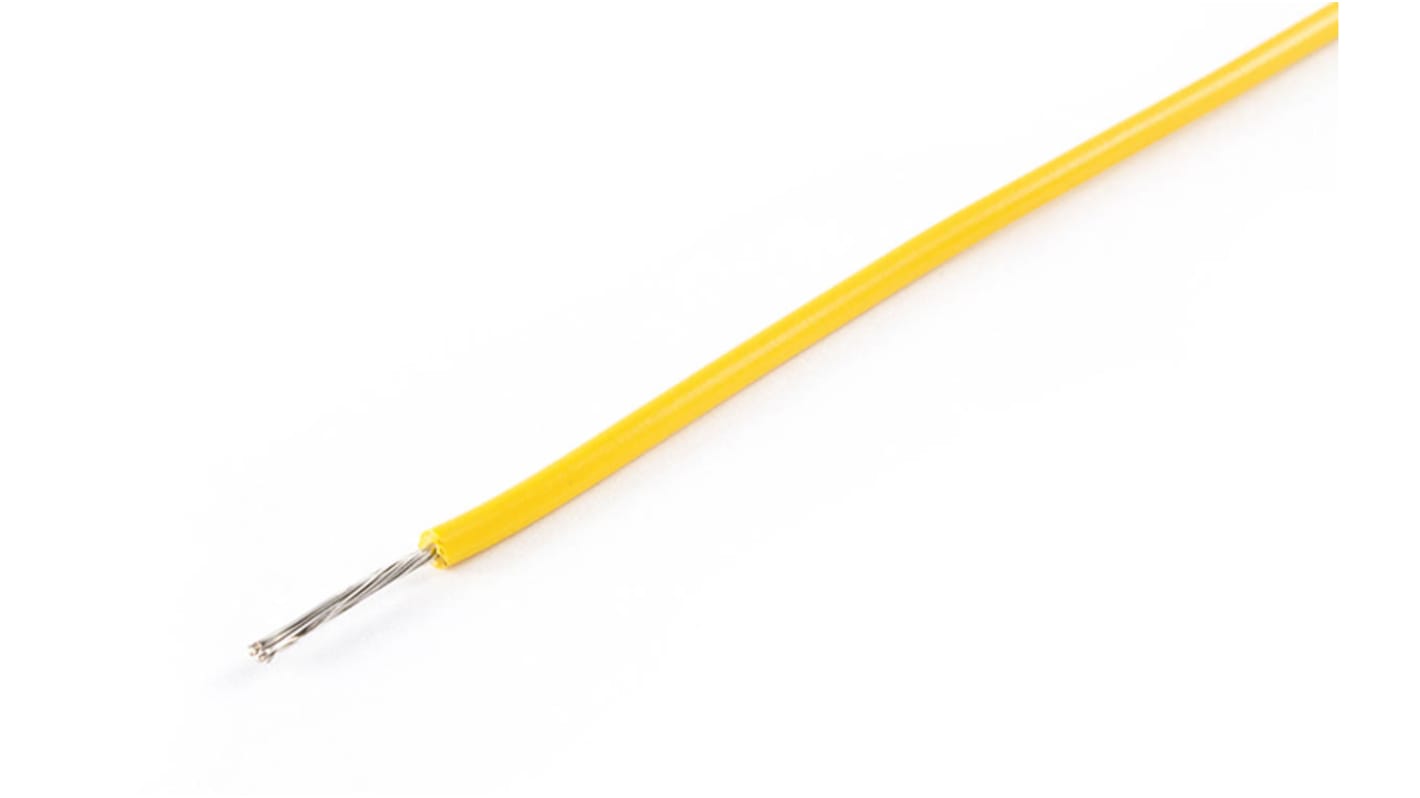 Fils de câblage, KY33A03, 0,6 mm2, Jaune, 20 AWG, 200m, 750 V c.a.