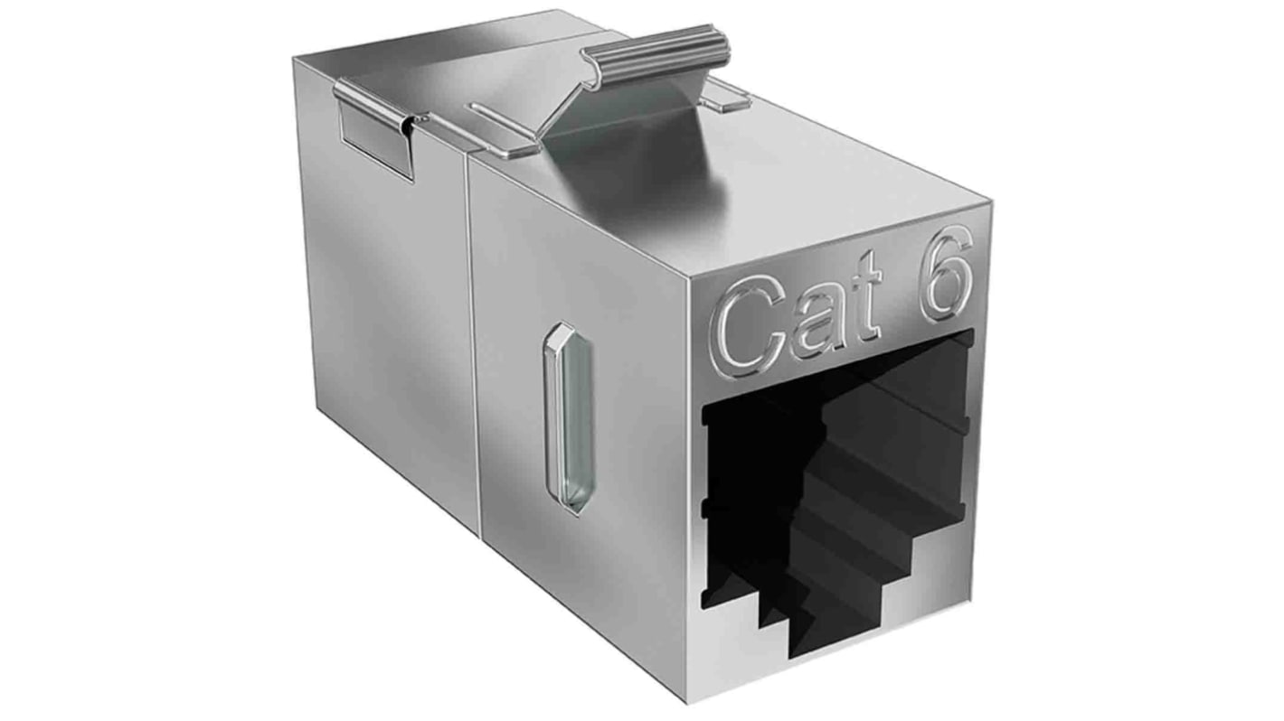 CAE Multimedia Connect Coupler Series Single-Port RJ45 Keystone, Cat6a, Shielded