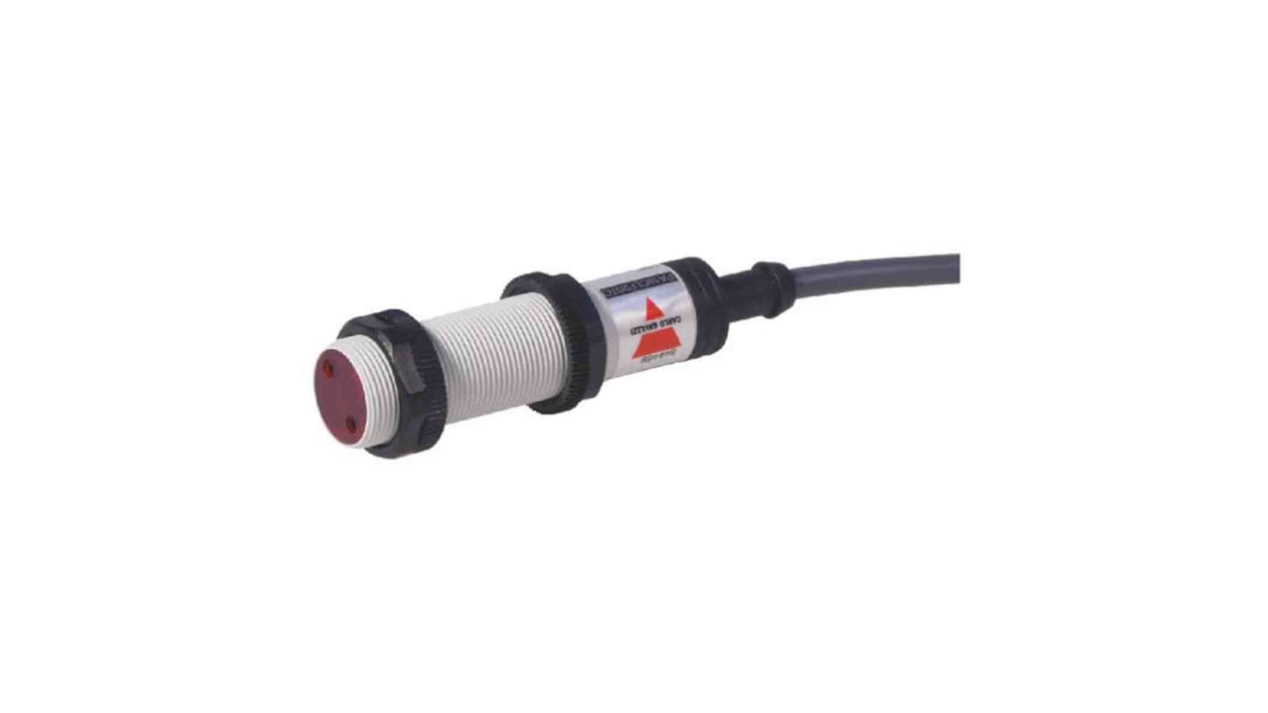 Carlo Gavazzi Diffuse Photoelectric Sensor, Barrel Sensor, 100 mm Detection Range