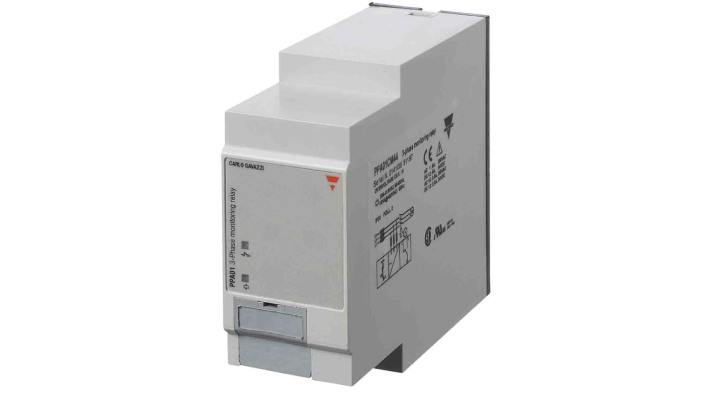 Carlo Gavazzi Phase Monitoring Relay, 3 Phase, DPDT