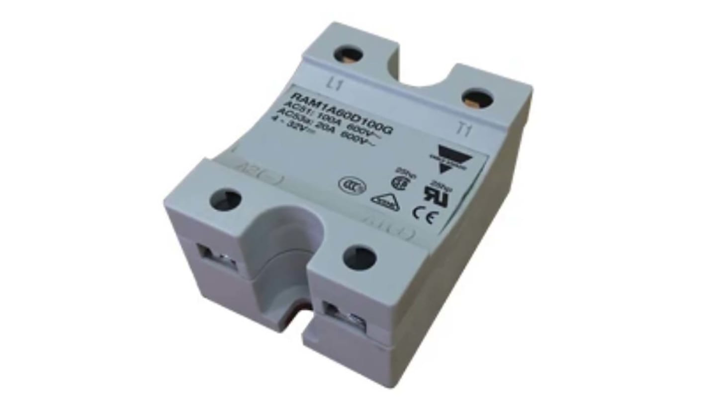 Carlo Gavazzi ソリッドステートリレー 最大負荷電流:50 A 最大負荷電圧:660 V ac パネルマウント, RAM1A60D50G