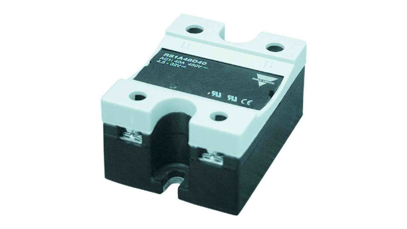 Carlo Gavazzi Szilárdtestrelé, RS 40, 25 A, Null, Panelre szerelhető