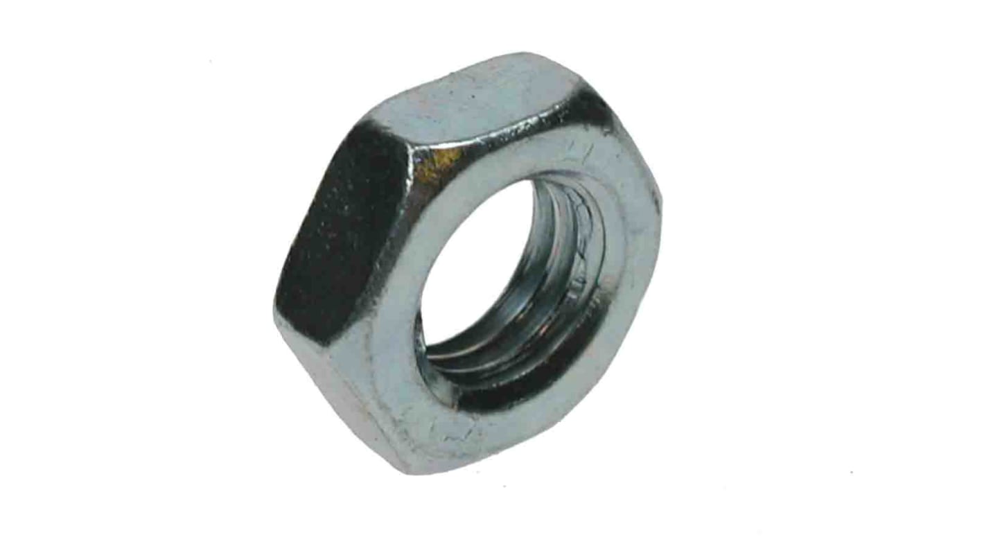 Tuerca hexagonal M4 RS PRO de acero Galvanizado, anch. 7mm