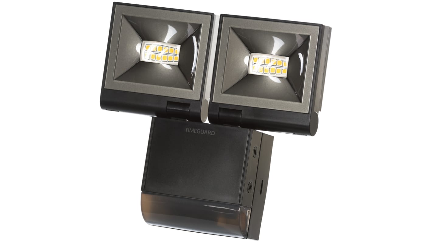 Projecteur Timeguard, 10 W, IP55, 2 x 840 lm, 2 LED