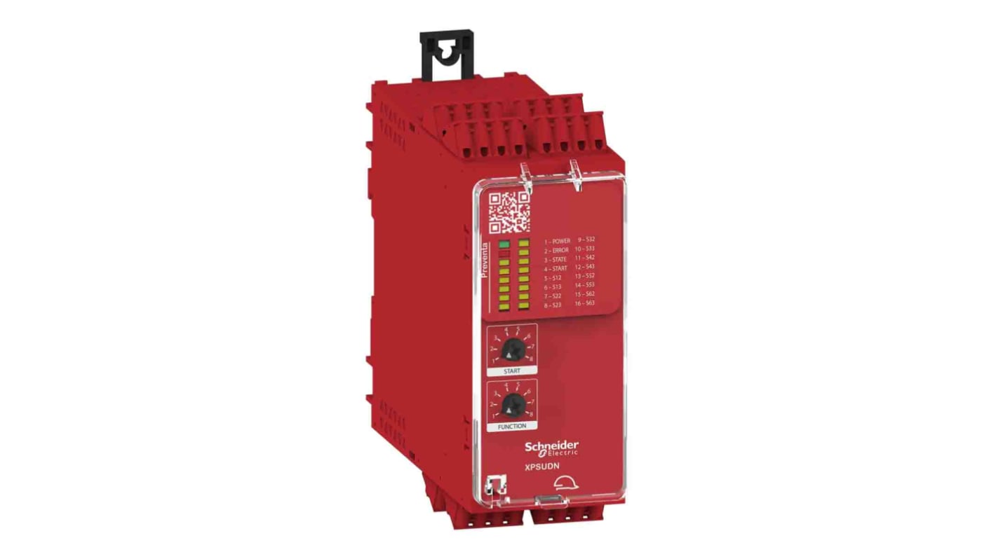 Schneider Electric Sicherheitsrelais, 24V ac/dc, 1-Kanal, 5 Sicherheitskontakte Not-Aus, 8 Hilfsschalter