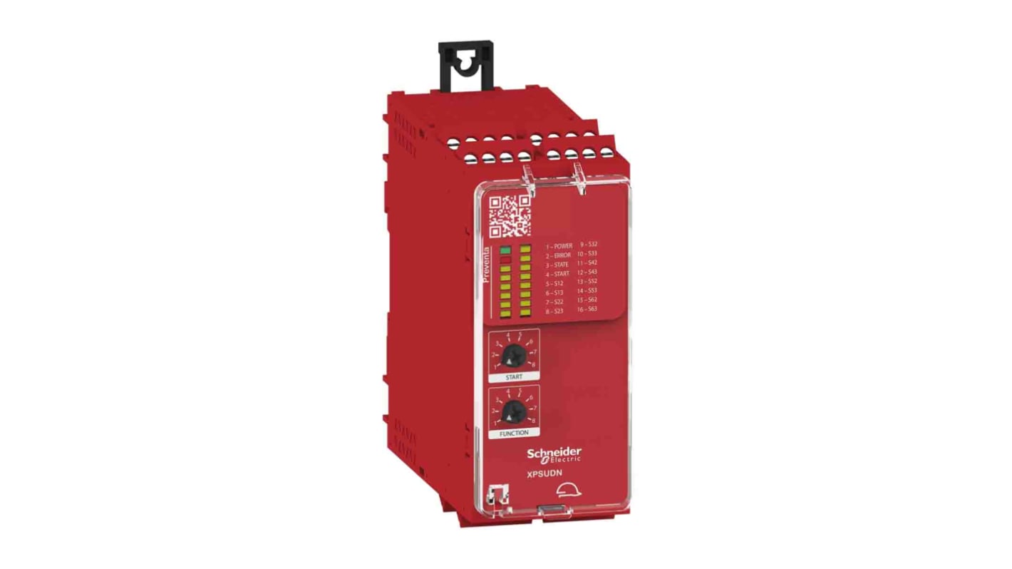 Schneider Electric Single-Channel Emergency Stop Safety Relay, 24V ac/dc, 5 Safety Contacts