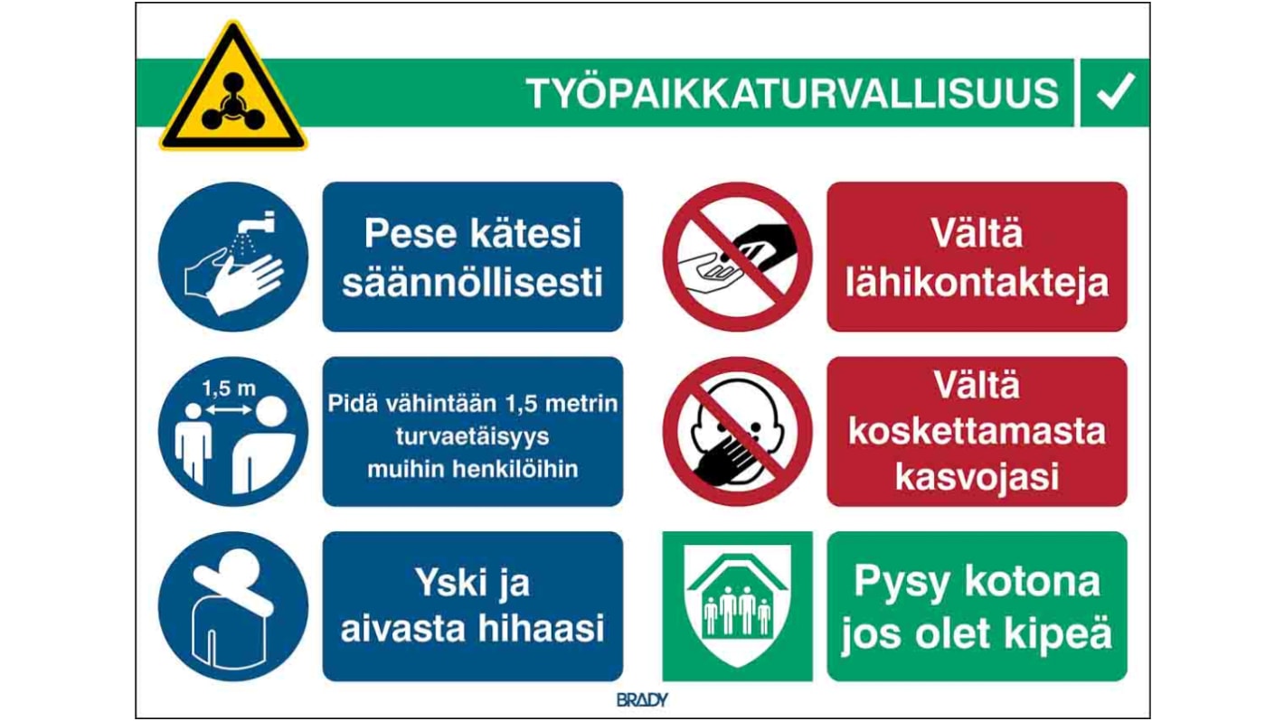 Safety Poster, PP 371 mm, 262mm