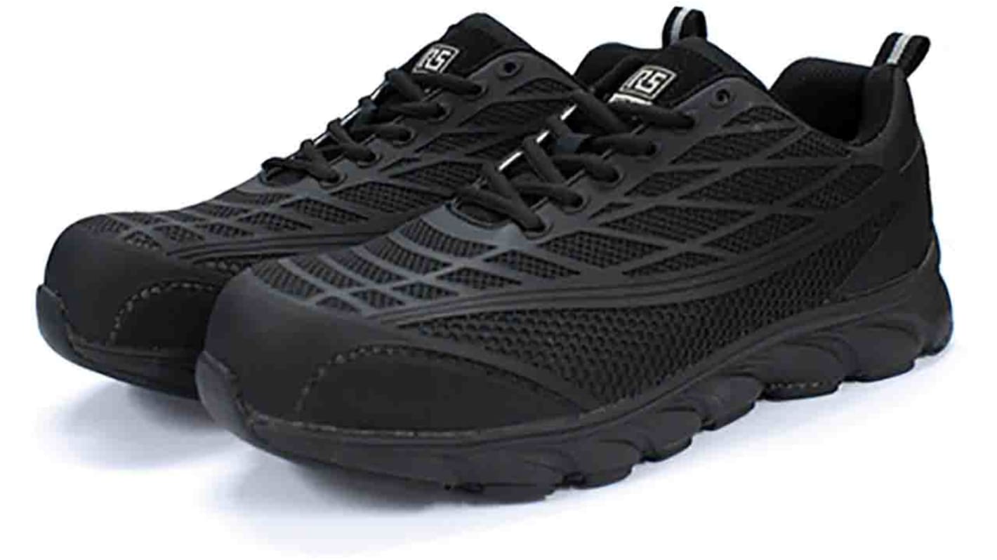 RS PRO Men's Black Fibreglass  Toe Capped Safety Trainers, UK 7, EU 41