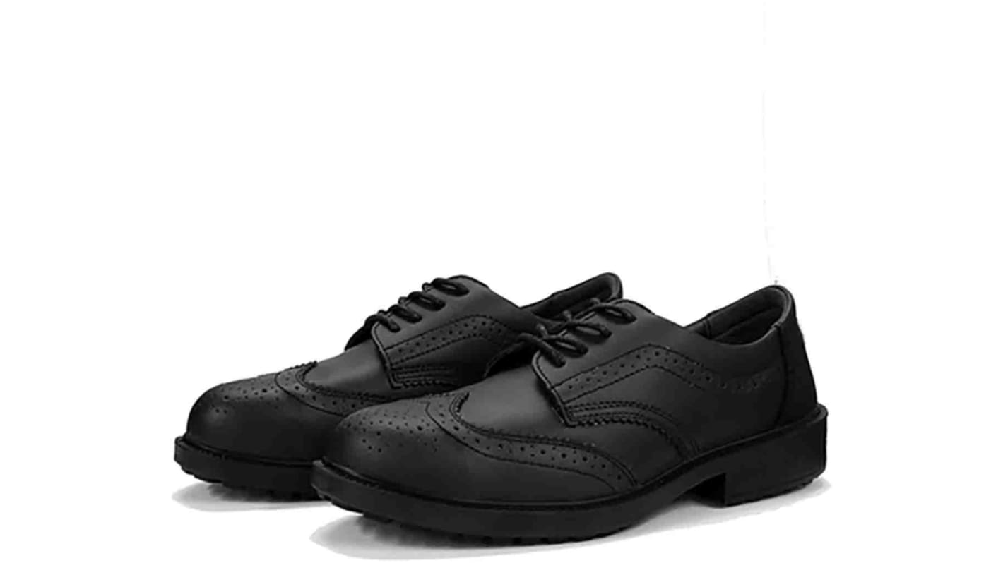 RS PRO Men's Black Steel Toe Capped Safety Shoes, UK 9, EU 43