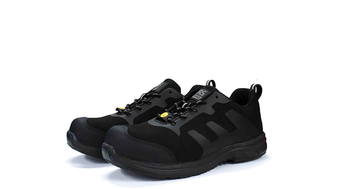 RS PRO Men's Black Fibreglass  Toe Capped Safety Trainers, UK 7, EU 41