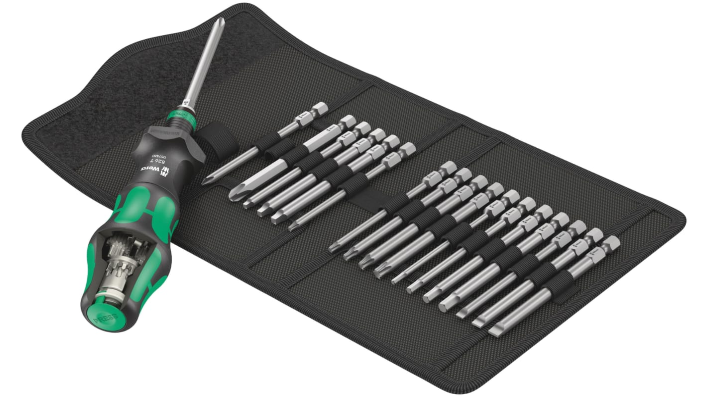 Wera 05057483001 Interchangeable Screwdriver Set, 15-Piece