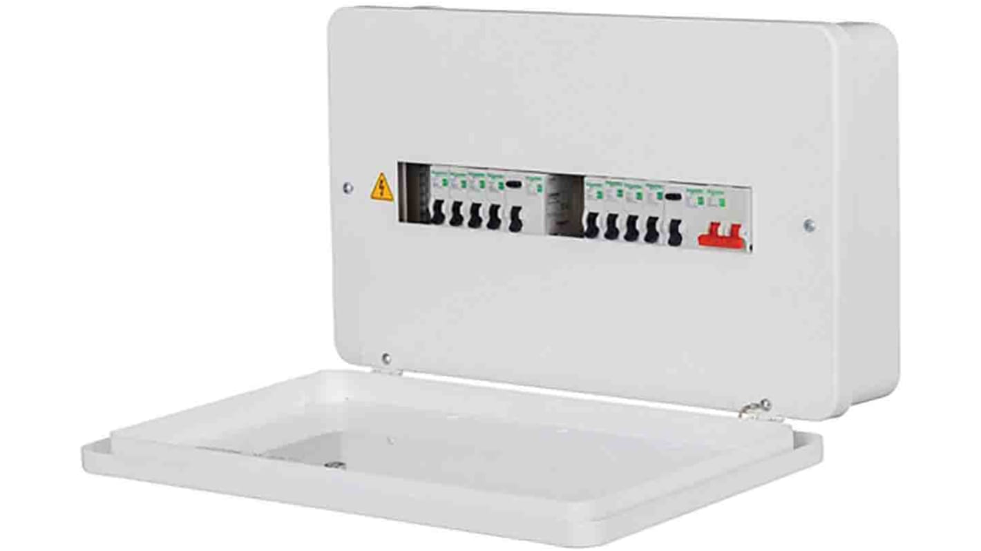 Schneider Electric 16 Way Split Load Metal Consumer Unit, 100A, IP20 EZ9