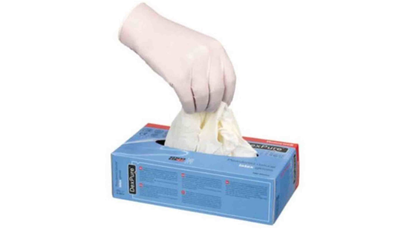 Honeywell Safety White Powder-Free Latex Disposable Gloves, Size 9, Large, No, 100 per Pack