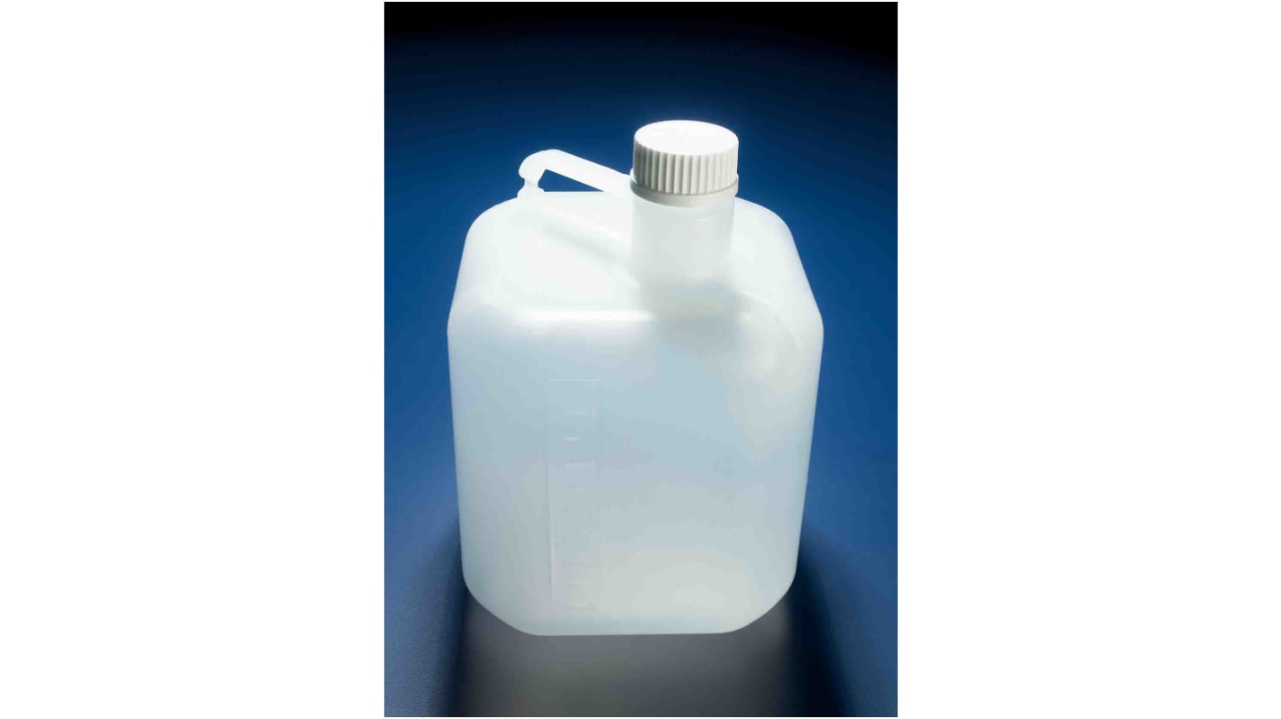 RS PRO PP Laborflasche 10L, Ø 280mm Ballonflasche Enghalsig mit Skalenteilung