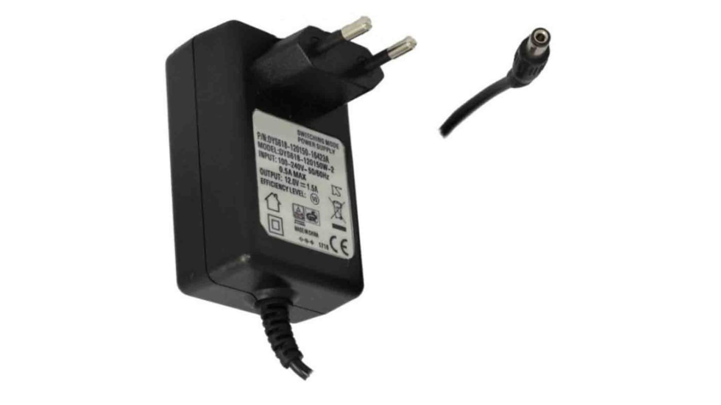 RS PRO 50.4W Plug-In AC/DC Adapter 24V dc Output, 2.1A Output