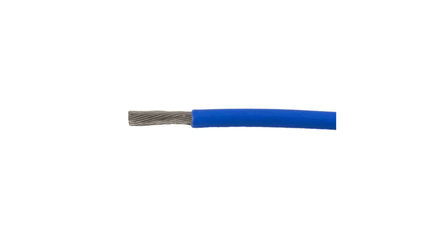 Alpha Wire 67010 Series Blue 1 mm² Hook Up Wire, 17 AWG, 56/0.16 mm², 50m, Polyphenylene Ether Insulation
