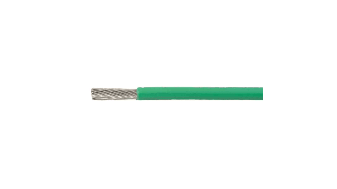 Alpha Wire Einzeladerleitung 1,5 mm², 16 AWG 50m Grün Polyphenylenether isoliert 84/0,16 mm² Litzen UL11028