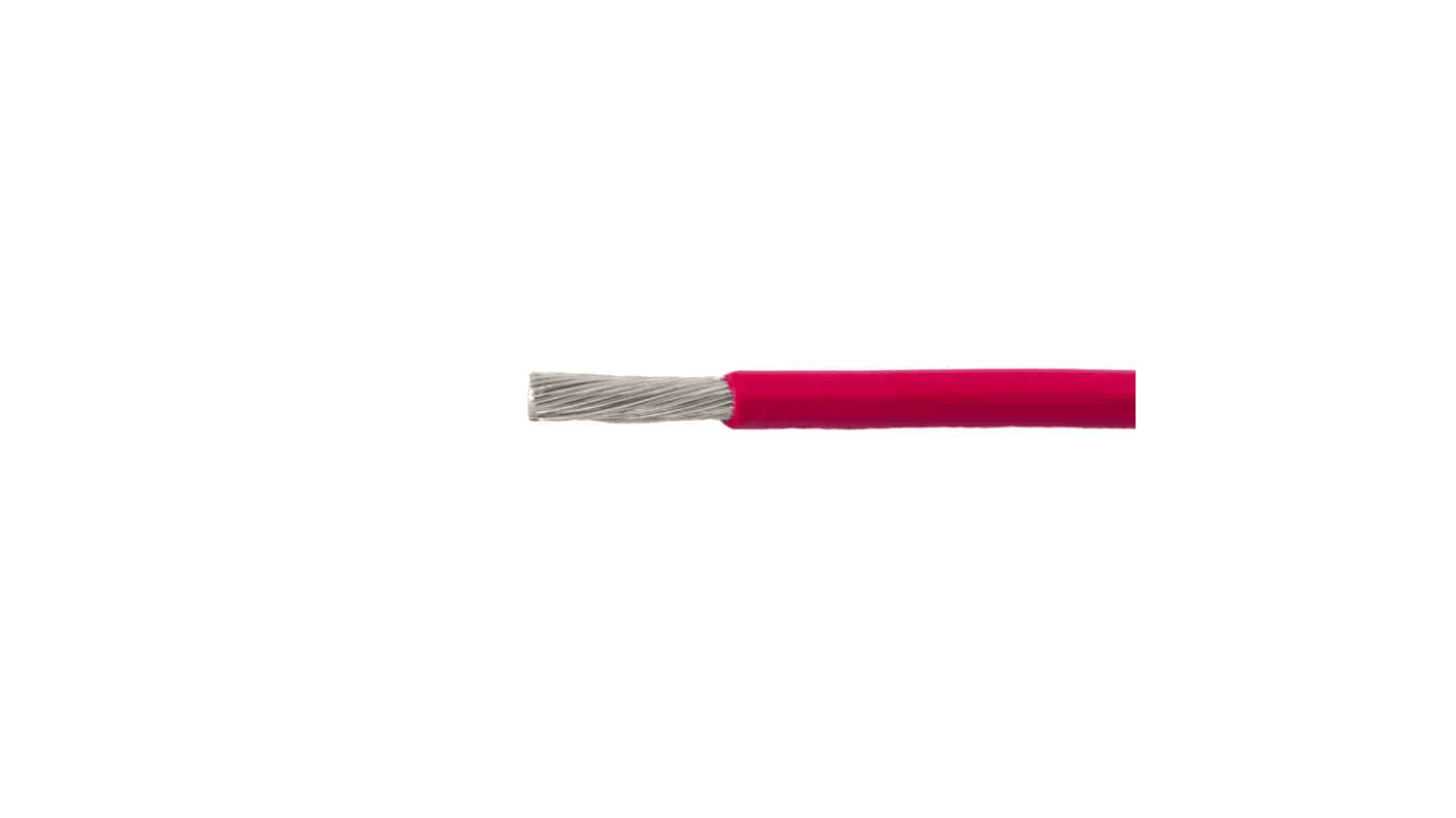 Alpha Wire Ecogen Ecowire Metric Series Red 1.5 mm² Hook Up Wire, 16 AWG, 84/0.16 mm², 50m, Polyphenylene Ether