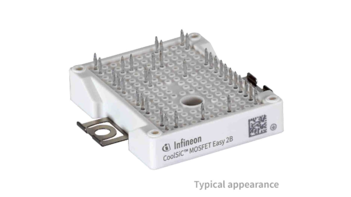 Módulo de potencia SiC Infineon FF6MR12W2M1B11BOMA1, VDSS 1.200 V, ID 200 A, AG-EASY2B, 2elementos