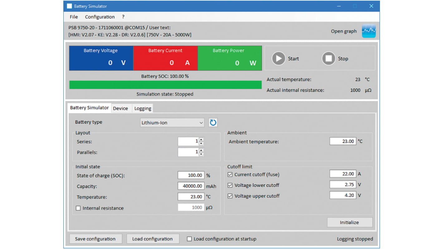 EA Elektro-Automatik EA-License BS LI-ION Software für EA-PSB 9000, EA-PSB 10000