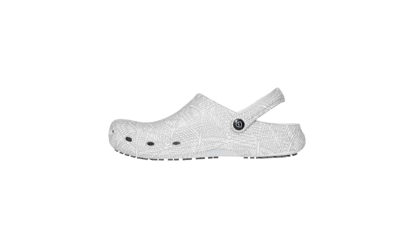 Zuecos sanitarios Unisex Parade de color Gris, blanco, talla 44, OB SRC