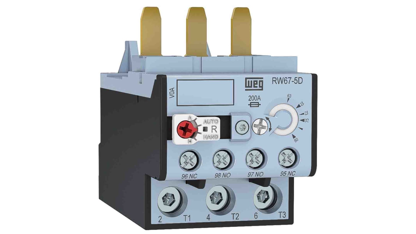 WEG RW Thermisches Überlastrelais 16,5 kW, 3 1 Schließer, 1 Öffner, 690 V ac / 40 A