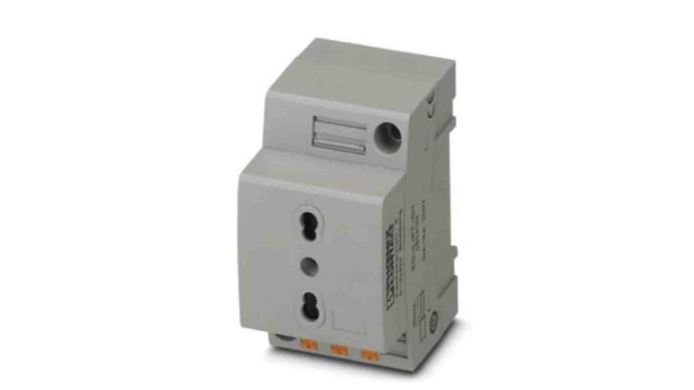 Phoenix Contact Italy Mains Sockets, 16A, DIN Rail, 250 V