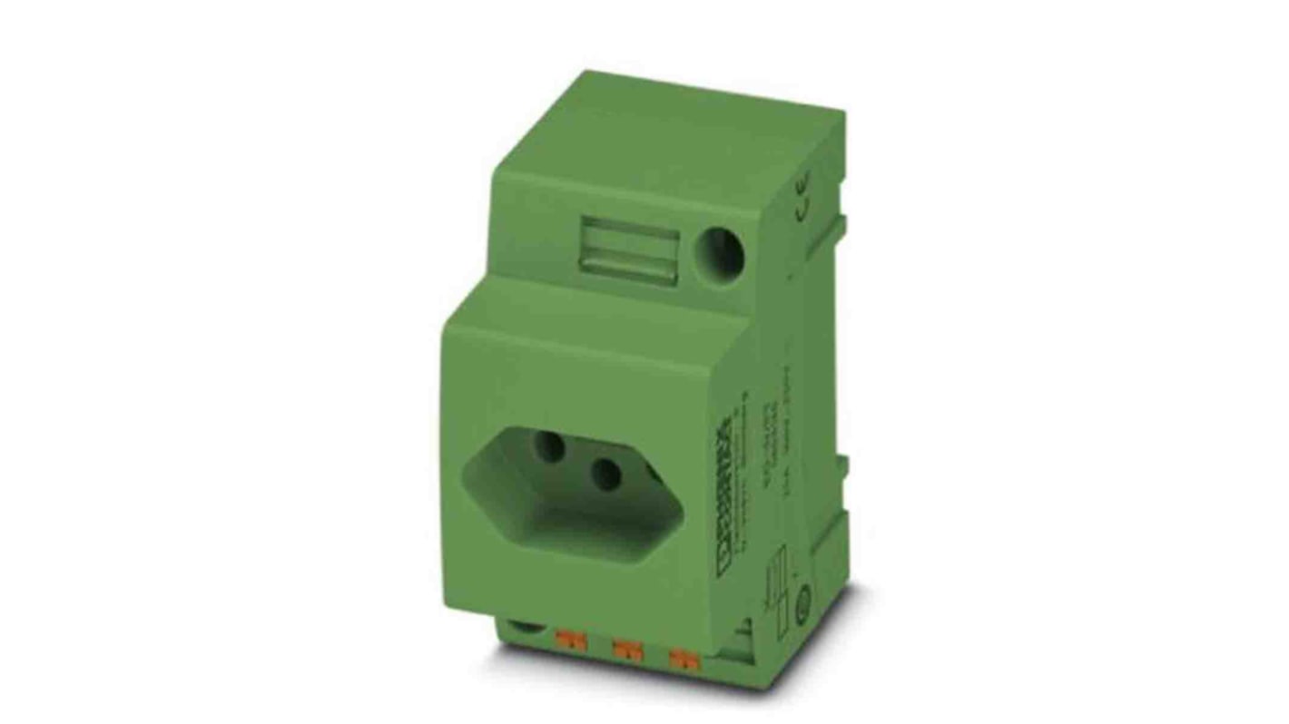 Phoenix Contact Mains Sockets, 10A, DIN Rail, 250 V