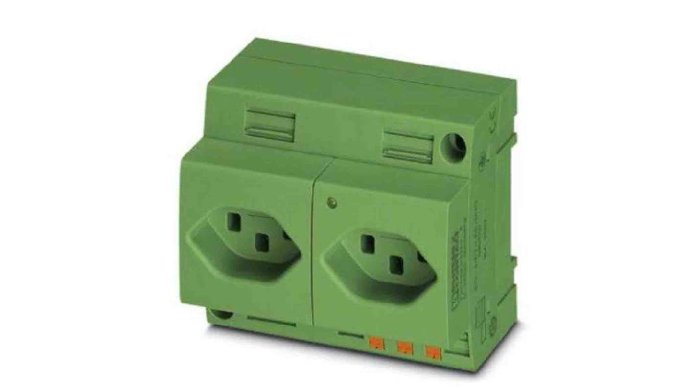 Phoenix Contact Swiss Mains Sockets, 16A, DIN Rail, 250 V