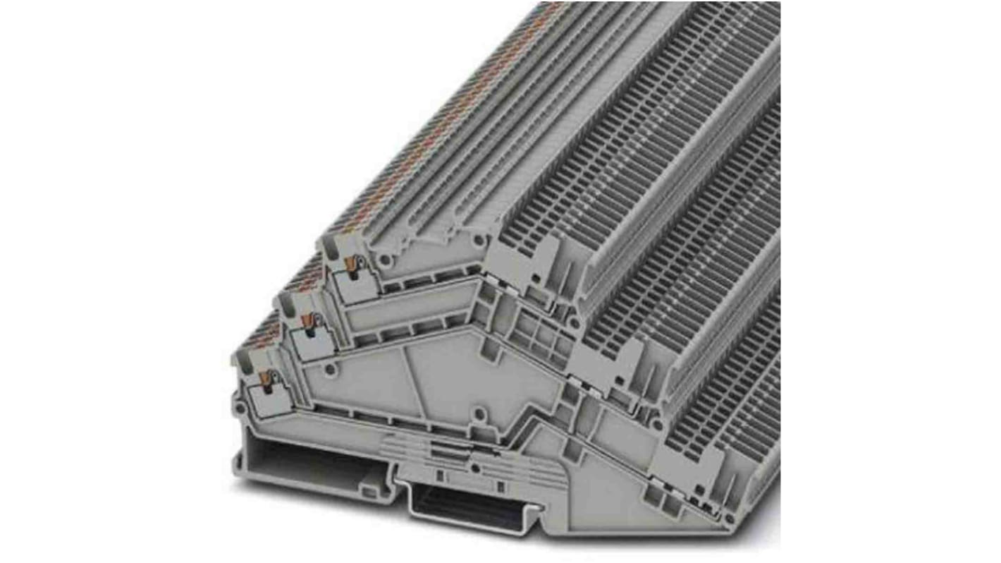 Phoenix Contact PTS 1,5 Series Grey Multi Level Terminal Block, 0.14 → 1.5mm², Push In Termination