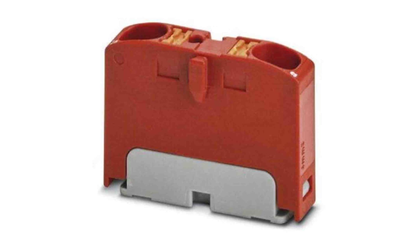 Phoenix Contact Distribution Block, 2 Way, 6mm², 32A, 450 V, Red