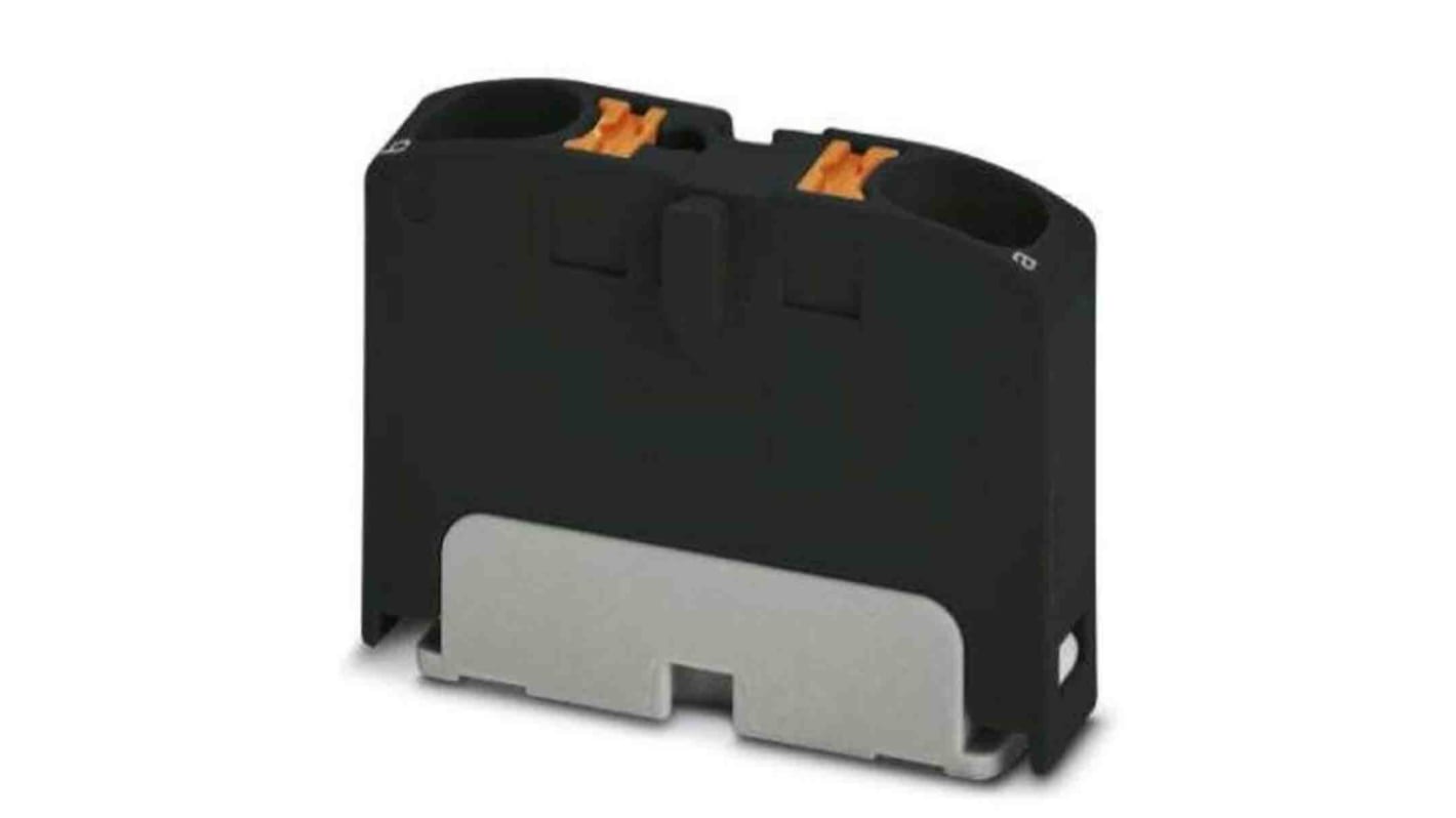 Phoenix Contact Distribution Block, 2 Way, 6mm², 32A, 450 V, Black