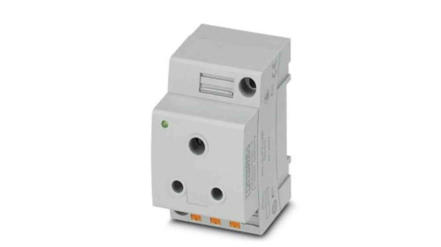 Phoenix Contact Mains Sockets, 6A, DIN Rail, 250 V