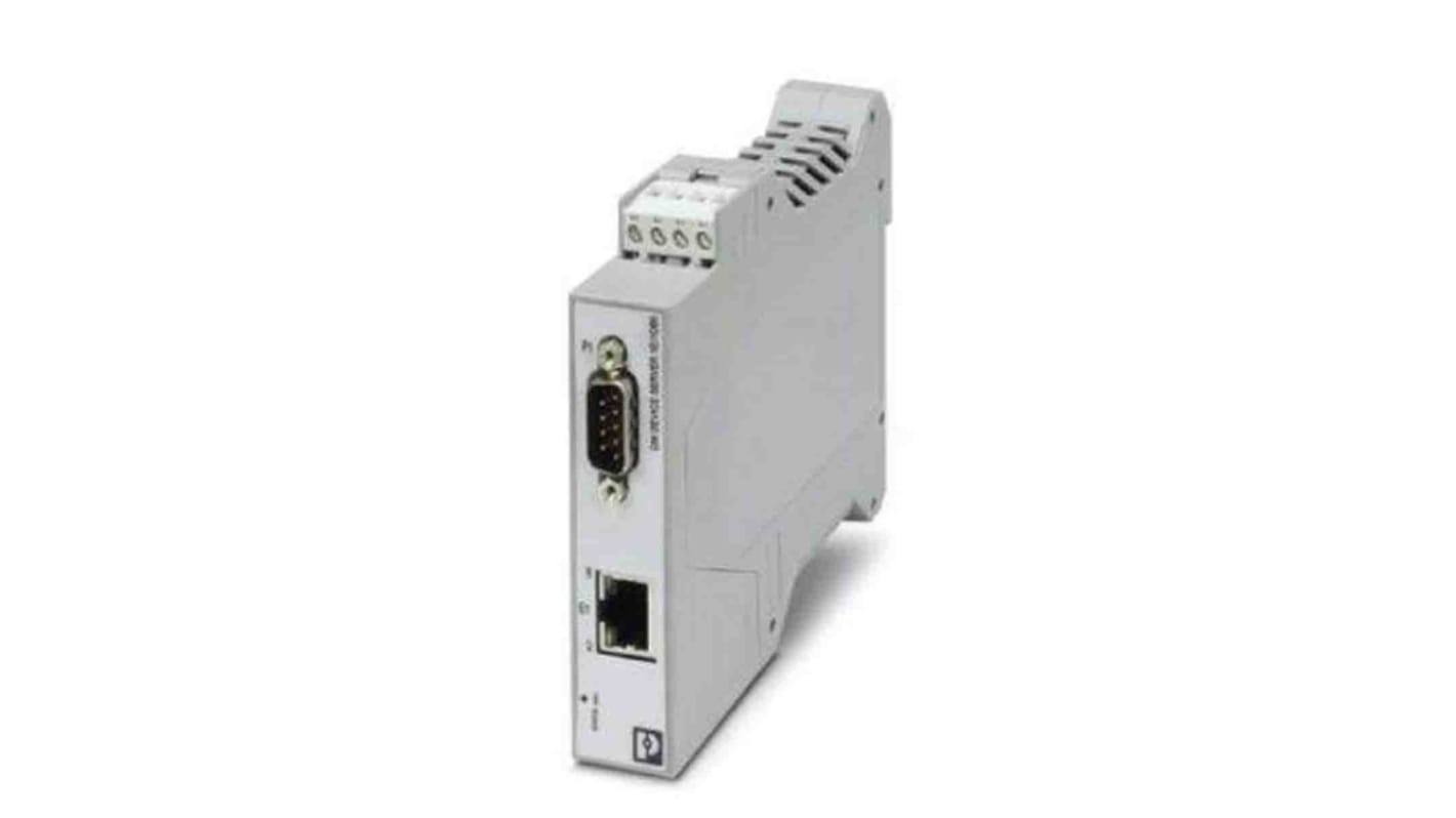 Convertidor Phoenix Contact 1021080 Hembra RS232 Conector hembra RJ45, transmisión 100m, 100Mbit/s