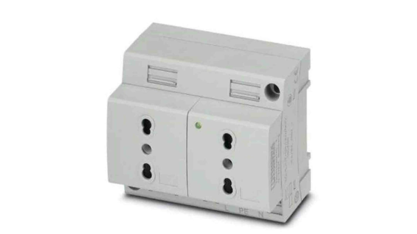 Phoenix Contact Italy Mains Sockets, 16A, DIN Rail, 250 V