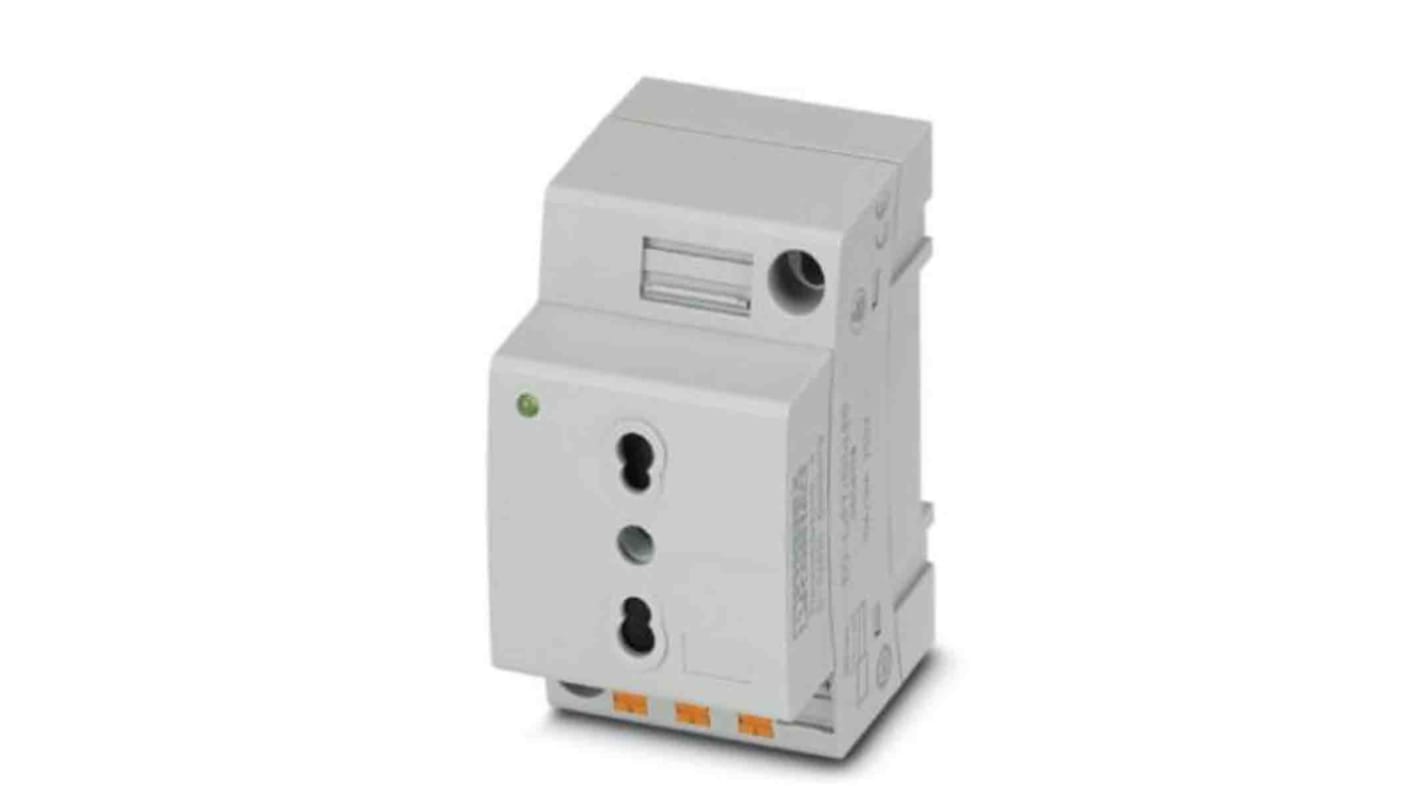 0804135 | Phoenix Contact Italy Mains Sockets, 16A, DIN Rail, 250 V | RS