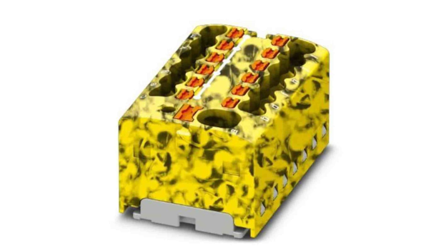 Bloque de distribución, 13 vías, 17.5A, 450 V