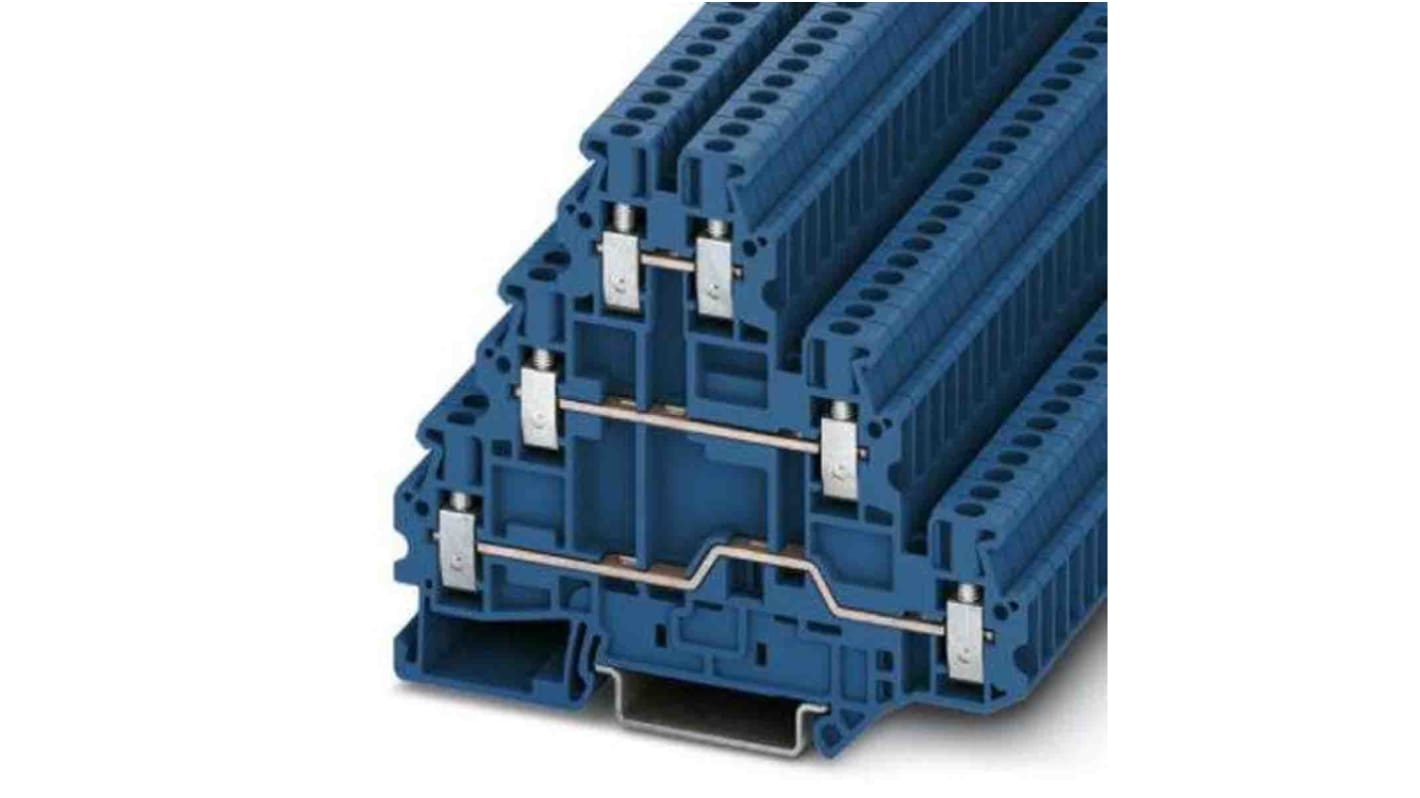 Phoenix Contact UT Series DIN Rail Terminal Block, Screw Termination