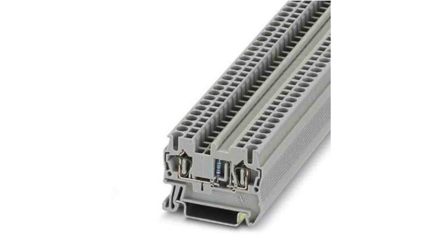 Phoenix Contact ST Series Grey Component Terminal Block, Spring Clamp Termination