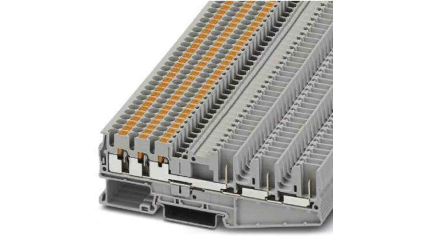 3040044 Phoenix Contact PT 2,5 Series Grey Feed Through Terminal Block, 0.14 → 4mm² RS