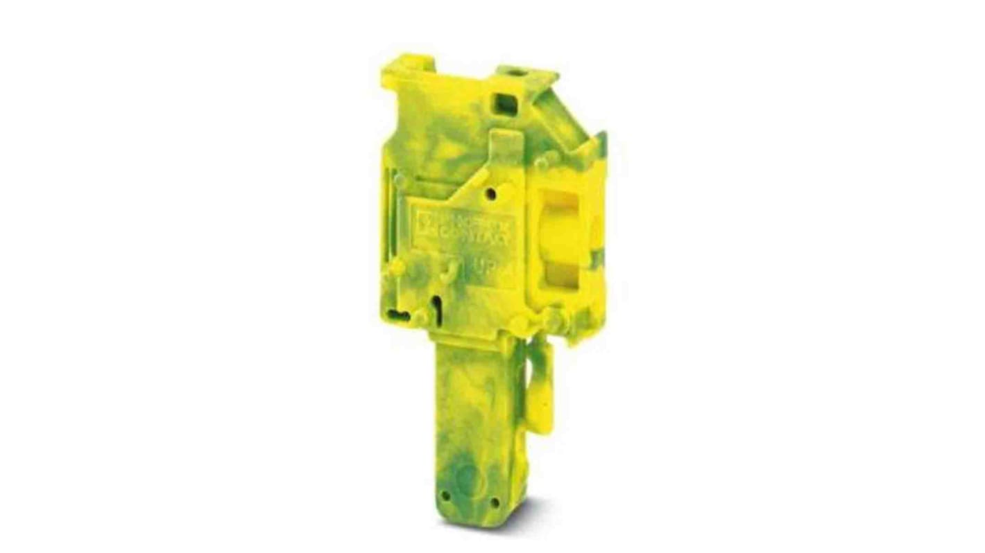 Phoenix Contact 6.2mm Pitch 1 Way Pluggable Terminal Block, Plug, DIN Rail, Screw Termination