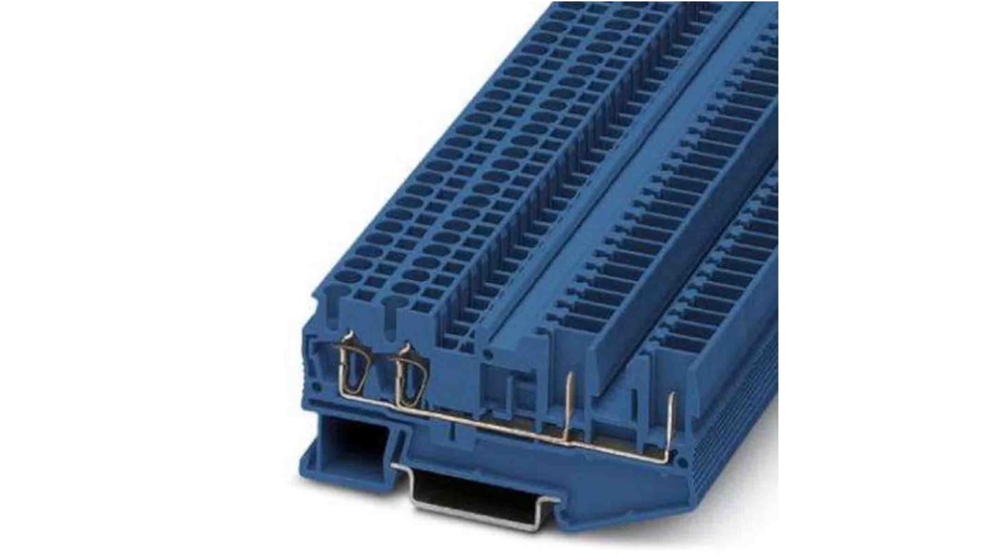 Phoenix Contact ST 2,5 Series Blue Feed Through Terminal Block, 0.08 → 4mm²