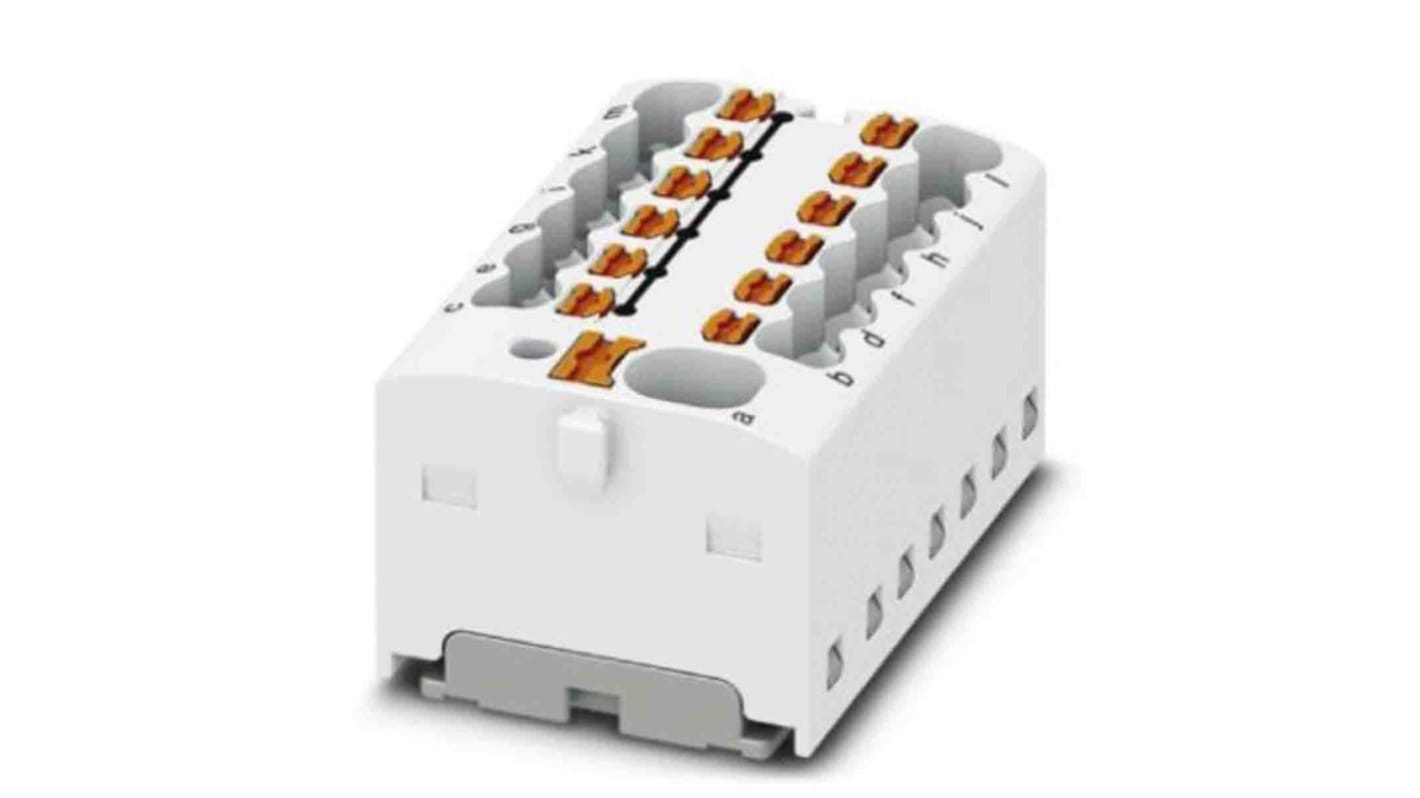 Phoenix Contact Distribution Block, 13 Way, 2.5mm², 17.5A, 450 V, White