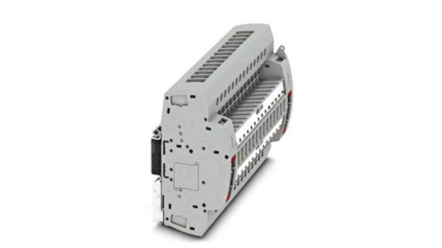 Phoenix Contact UTRE Series UTRE 6-2/A14 Non-Fused Terminal Block, 28-Way, 30A, 24 → 8 AWG Wire, Screw